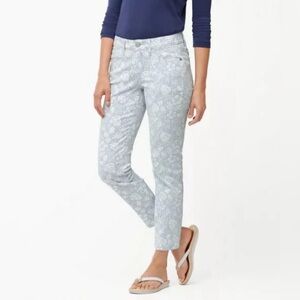 Tommy Bahama Monstera Mash Print Skinny Ankle Jeans in Fresh Air Wash 32x27
